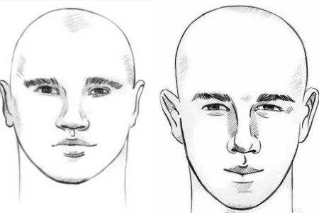 男性面部痣相图解痣相 武汉209画室：联考素描遇上男性的脸部结构应该如何表达